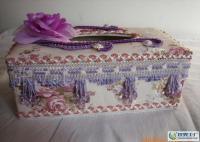 精致生活新選擇 帶珠蕾絲布藝紙巾盒，家居收納的點睛之筆